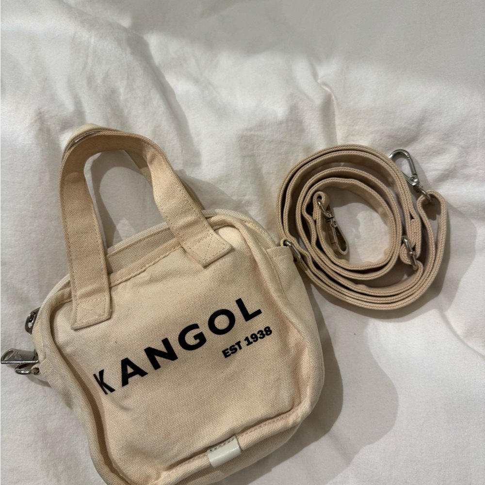 Kangol Cream Canvas Tote Bag